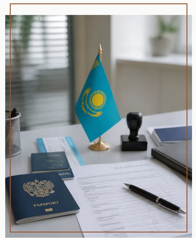 Оформление визы в Казахстан для поездки и работы в Тихвине